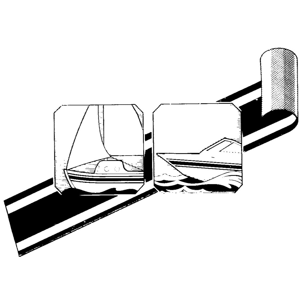 Psp Marine Tapes Linea di galleggiamento decorativa a tre striscie