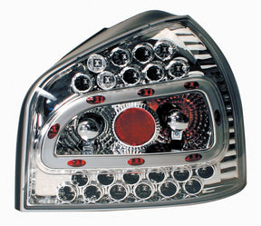 Pilot Coppia fanali posteriori LED - compatibile per Audi A3 (9/96-4/03) - Cromo