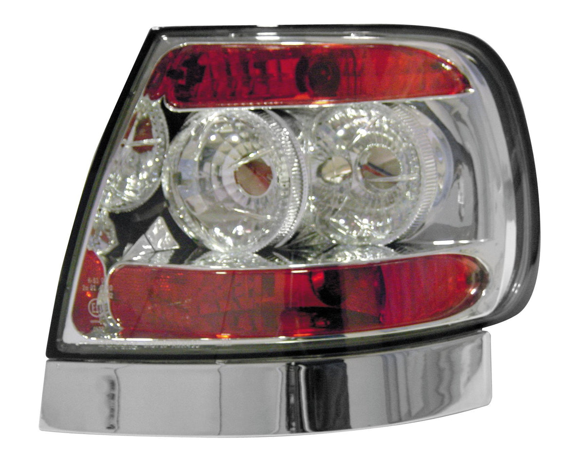 Pilot Coppia fanali posteriori - compatibile per Audi A4 (1/95-11/00) - Cromo