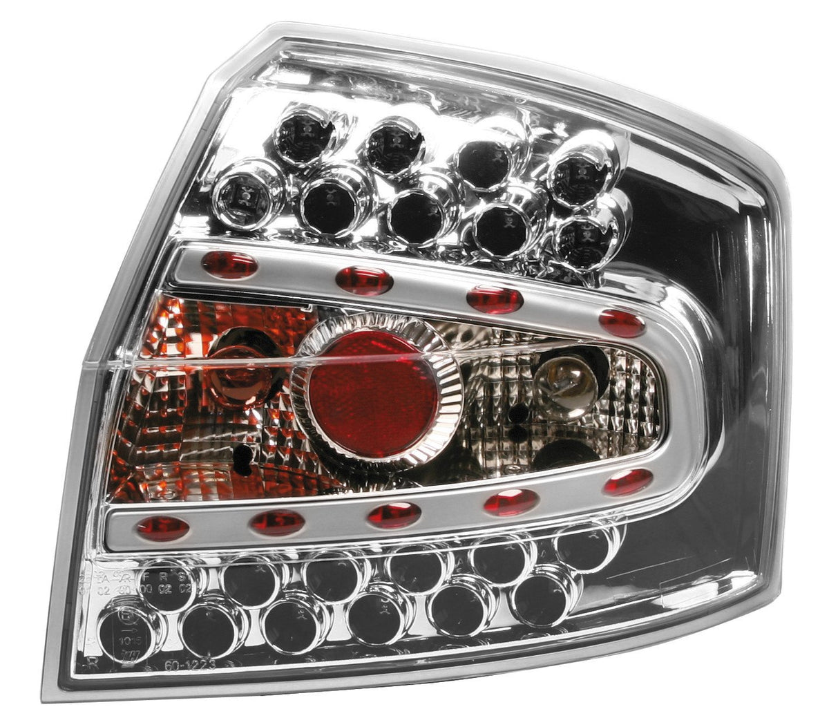 Pilot Coppia fanali posteriori LED - compatibile per Audi A4 (11/00-12/04) - Cromo