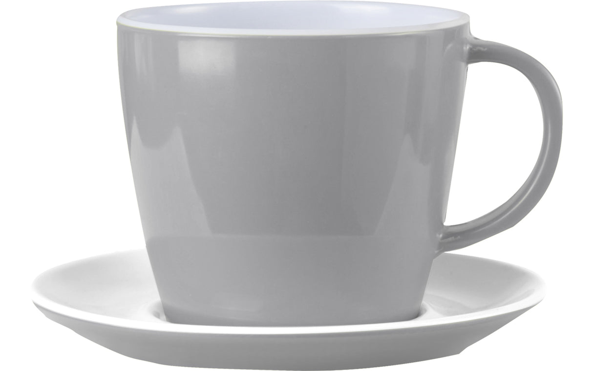 Brunner Tazza con piattino grigio 0830022N.C06