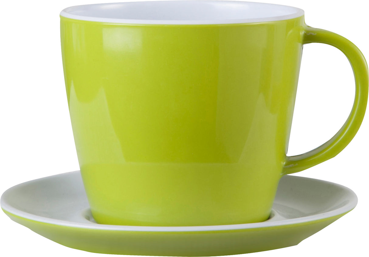 Brunner Tazza con piattino verde 0830022N.C34