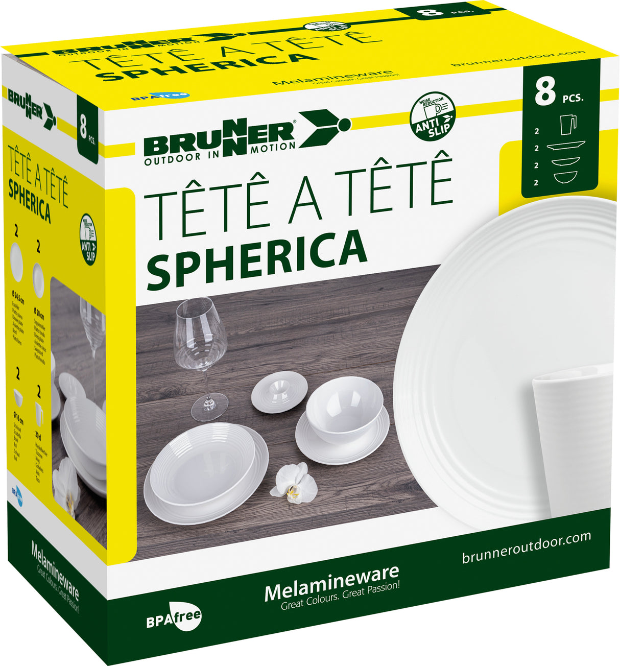 Brunner Tête-à-Tête Spherica Set, 8-teilig