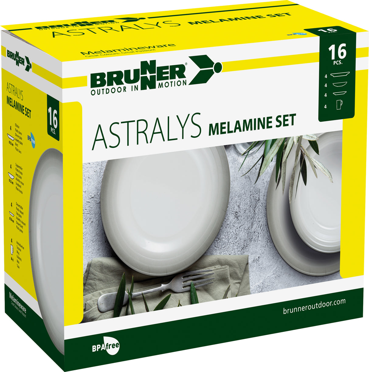Juego de melamina Brunner Astralys