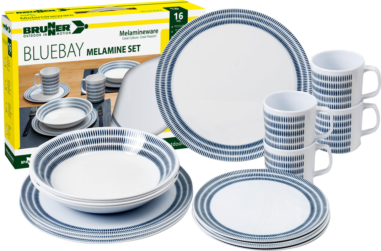 Brunner Melamine Set Bluebay