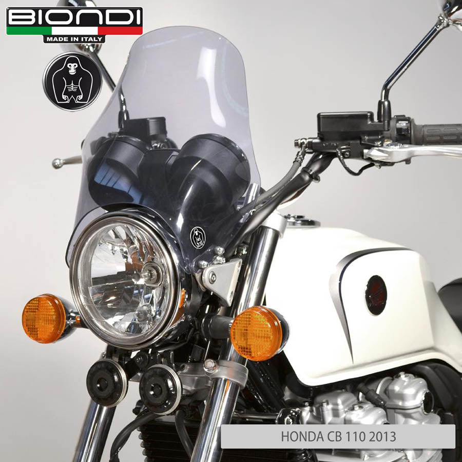 Biondi Cupolino Fumé Naked per Moto con Faro Tondo - MPN 8010033