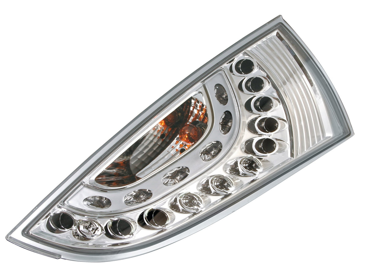 Pilot Coppia fanali posteriori LED - compatibile per Ford Focus (10/98-12/04) - Cromo