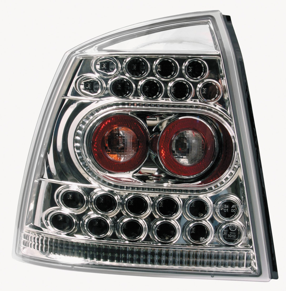 Pilot Coppia fanali posteriori LED - compatibile per Opel Astra G (2/98-3/04) - Cromo