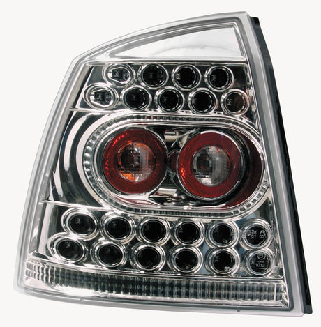 Pilot Coppia fanali posteriori LED - compatibile per Opel Astra G (2/98-3/04) - Cromo