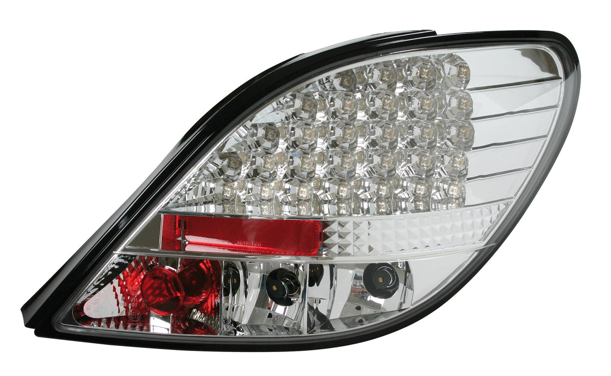 Pilot Coppia fanali posteriori LED - compatibile per Peugeot 207 (5/06>) - Cromo