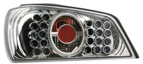 Pilot Coppia fanali posteriori LED - compatibile per Peugeot 306 (5/93-7/01) - Cromo