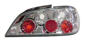 Pilot Coppia fanali posteriori - compatibile per Peugeot 406 (5/99-5/03) - Cromo