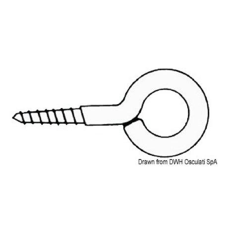 Osculati Edelstahl-Schrauböse 09.033.00