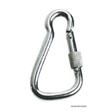 Osculati Large stainless steel snap hook with ring 09.179.12