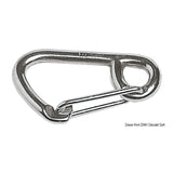 Osculati Stainless steel carabiner with large opening 80-120 mm 09.185.08