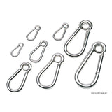 Osculati Karabinerhaken aus Edelstahl AISI 316 mit Öse 09.186.04