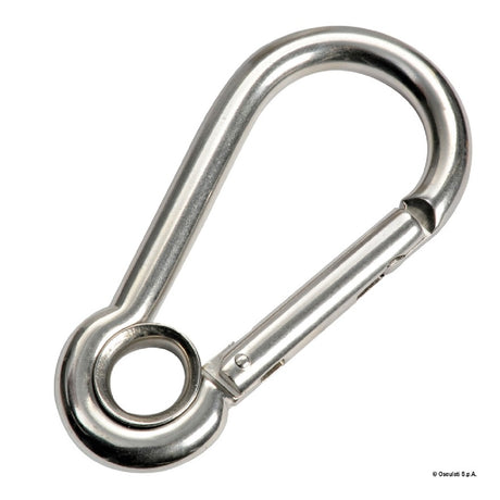 Osculati Moschettone in acciaio inox AISI 316 con occhio e chiusura senza sporgenza 09.191.05