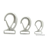 Osculati Moschettone in acciaio inox con occhio rettangolare per nastro 09.249.01