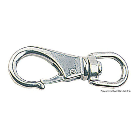 Osculati Moschettone in acciaio inox con girella 09.251.00