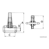 Osculati Moschettoni inox per nastro con grilletto 09.252.25
