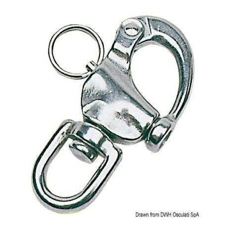 Osculati Edelstahl-Karabinerhaken für Spinnaker, Fallen und diverse andere Anwendungen 09.845.13
