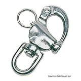 Osculati Edelstahl-Karabinerhaken für Spinnaker, Fallen und diverse andere Anwendungen 09.845.13