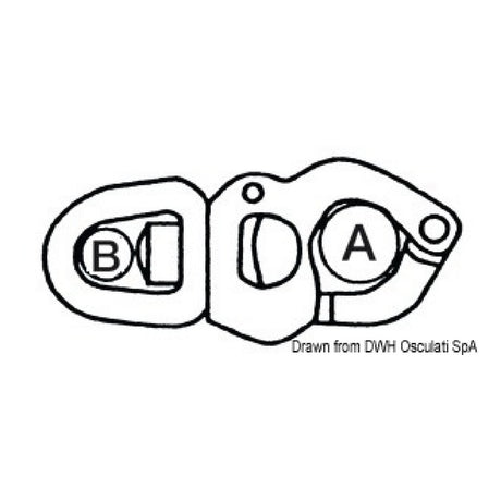 Osculati Edelstahl-Schnappschäkel für Schoten, Fallen, Spinnaker 09.855.01