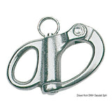 Osculati Edelstahl-Karabinerhaken für Spinnaker, Fallen und allgemeine Anwendungen 09.945.32