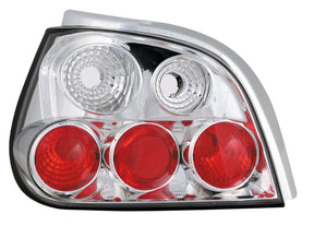 Pilot Coppia fanali posteriori - compatibile per Renault Megane (3/99-12/01) - Cromo