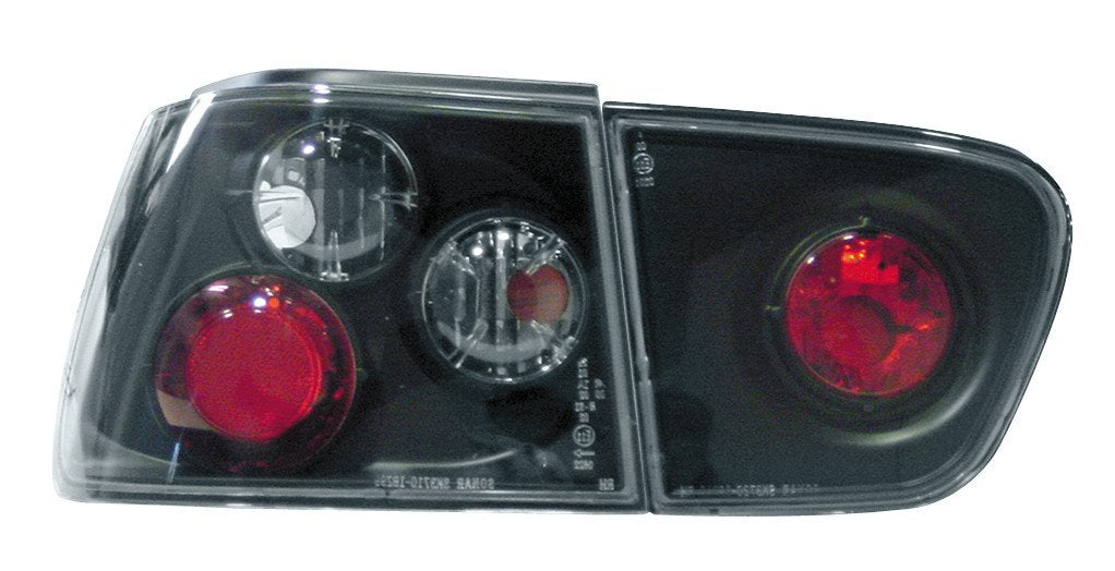 Pilot Coppia fanali posteriori - compatibile per Seat Ibiza (8/99-2/02) - Nero