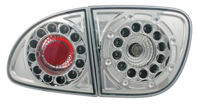 Pilot Coppia fanali posteriori LED - compatibile per Seat Leon (11/99>9/05) - Cromo