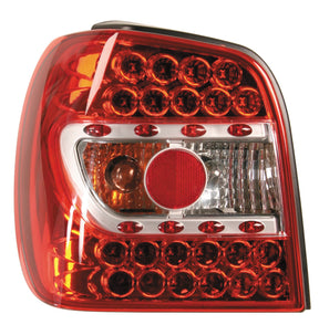 Pilot Coppia fanali posteriori LED - compatibile per VW Polo (9/94-10/99) - Rosso