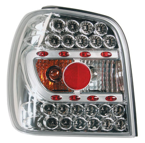 Pilot Coppia fanali posteriori LED - compatibile per VW Polo (9/94-10/99) - Cromo