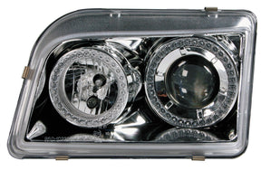 Pilot Coppia fanali anteriori Angel-Eyes - compatibile per Renault Clio (9/90-2/96) - Cromo