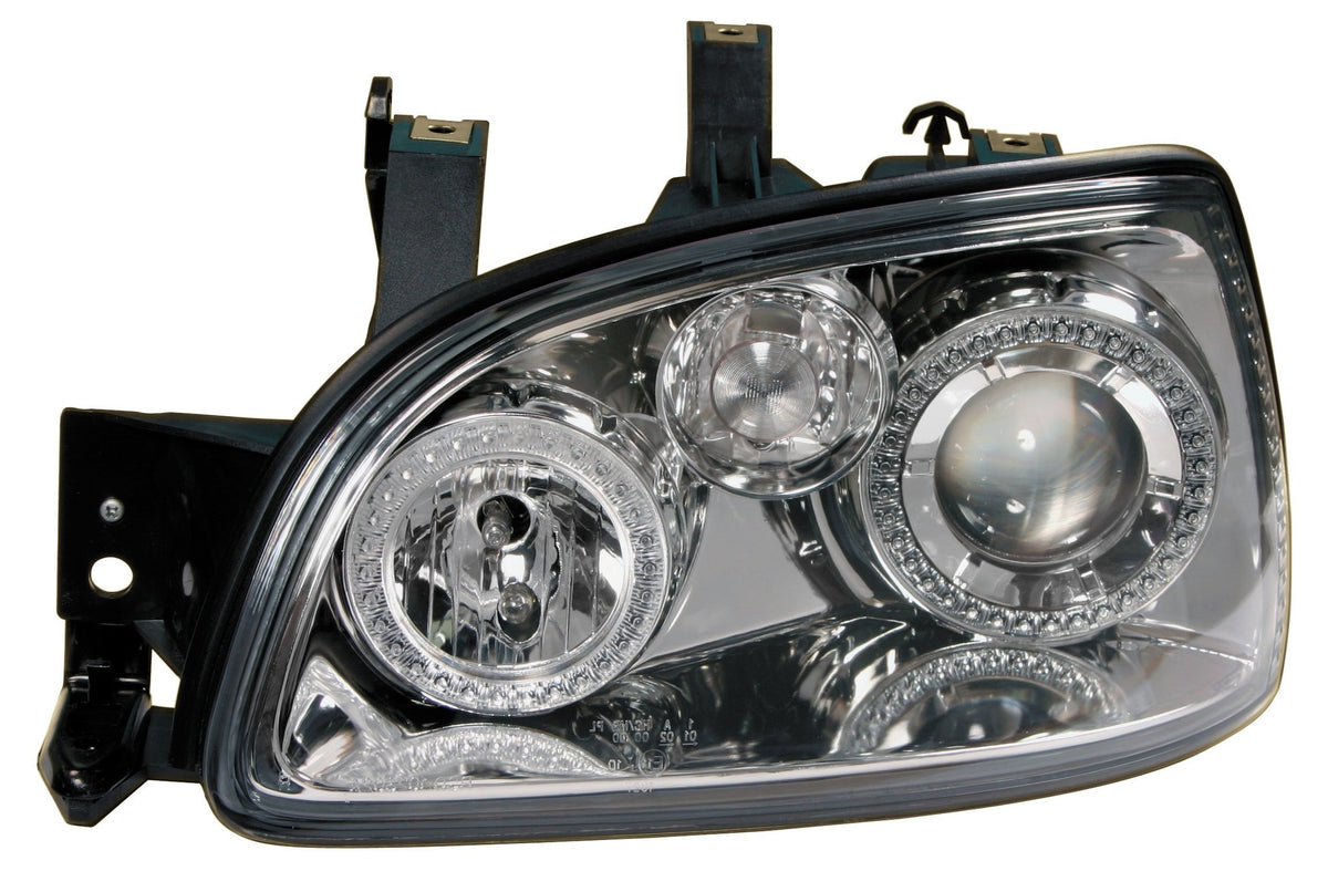 Pilot Coppia fanali anteriori Angel-Eyes - compatibile per Renault Clio (3/96-3/98) - Cromo