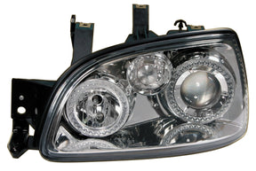 Pilot Coppia fanali anteriori Angel-Eyes - compatibile per Renault Clio (3/96-3/98) - Cromo