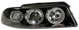 Pilot Coppia fanali anteriori Angel-Eyes - compatibile per Audi A4 (3/99-11/00) - Nero