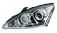 Pilot Coppia fanali anteriori Angel-Eyes - compatibile per Ford Focus (10/00-12/04) - Cromo
