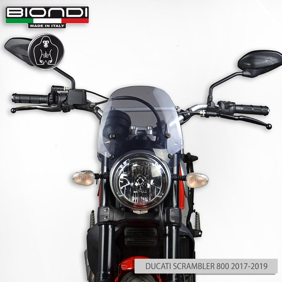 Biondi Cupolino Sport Fumè Chiaro Ducati Scrambler 400/800/1100 - MPN 8010407
