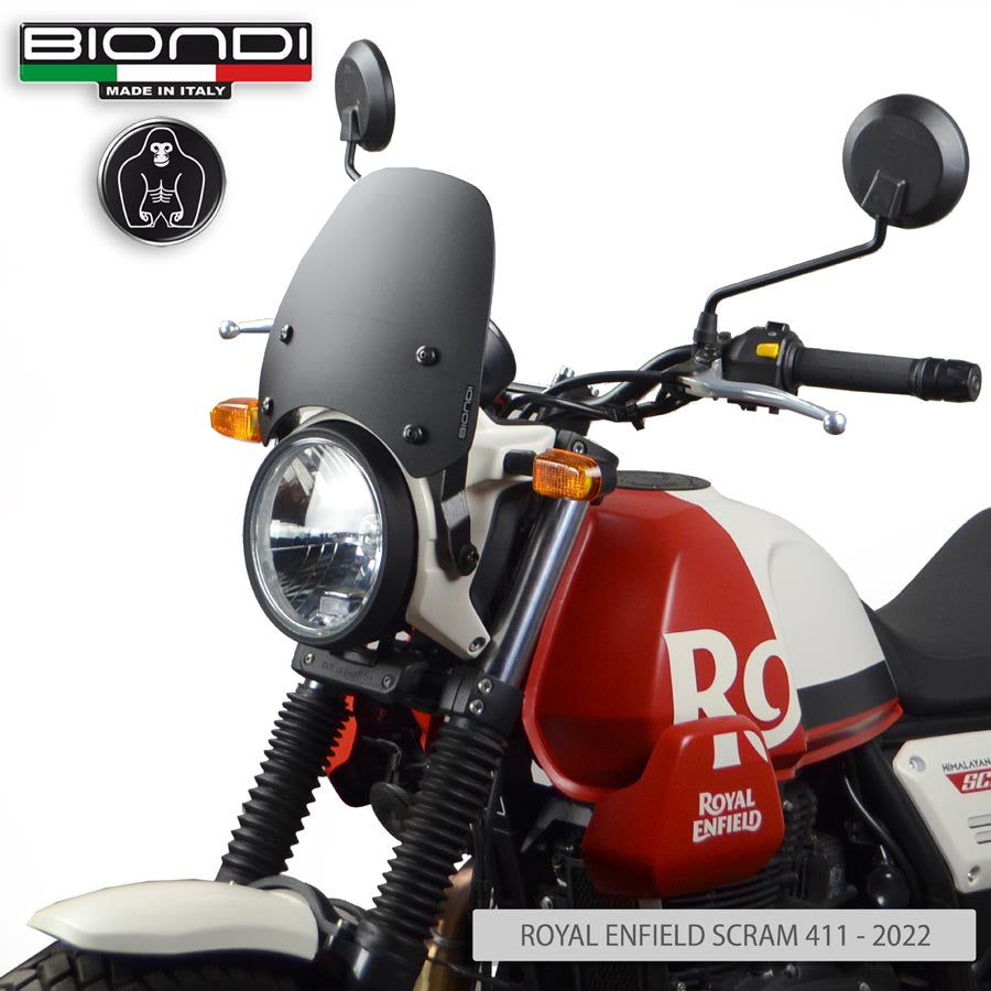 Biondi Cupolino Sport Nero Satinato Royal Enfield Scram 411 2022