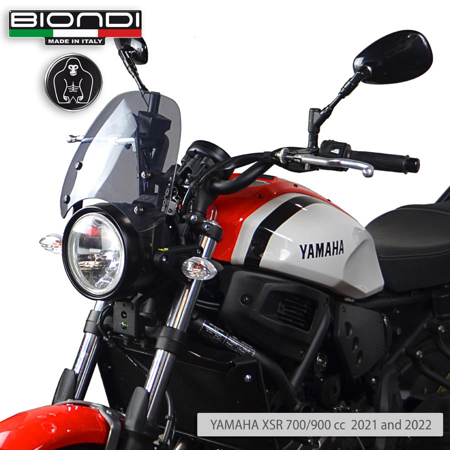 Biondi Cupolino Sport Fumè Chiaro Yamaha XSR 700/900 2021 - Kit incluso
