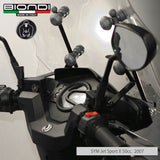 Biondi Parabrezza Pro SYM Jet Sport X 50 cc 2007 Trasparente - con Attacchi