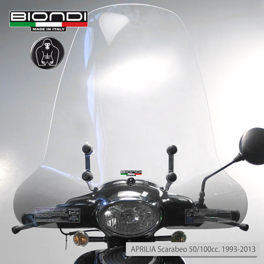 Biondi Parabrezza Modello Z Aprilia Scarabeo 50 cc 1993-2001 con Attacchi