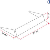 Fiamma Spoiler 40 deflettore per oblò camper in plastica resistente ai raggi UV