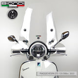 Biondi Parabrezza Club Trasparente + Kit Attacchi per BAOTIAN Killerbee XL Classic 2010