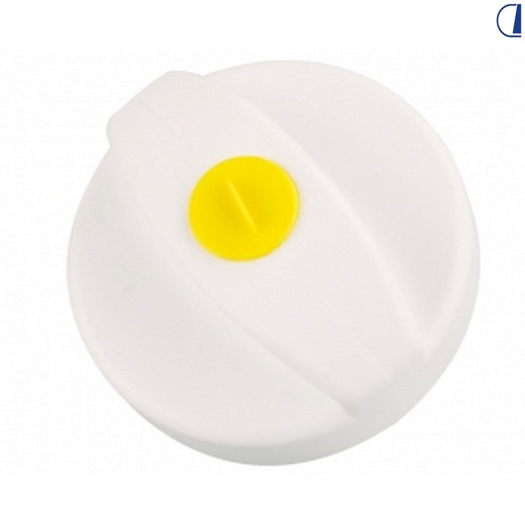 Di-Tec Tappo bianco per bocchettone 2 razze senza cilindro New System