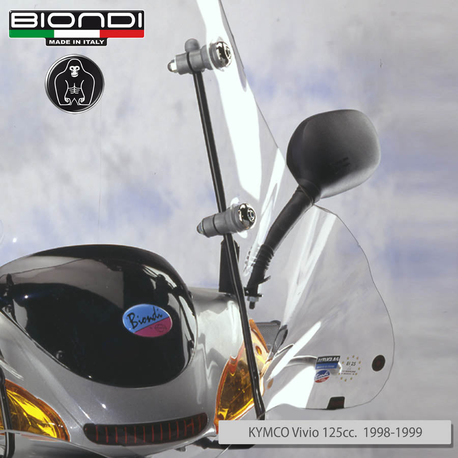 Biondi Windschutzscheiben-Halterungssatz für KYMCO Movie und Vivio 125 ccm.