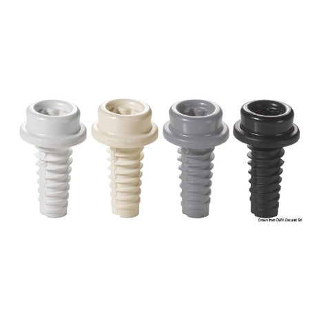 Caf Bottone universale in composito CAF-COMPO Grigio-Nero