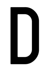 Cora Umschlag, 10 Klebebuchstaben „D“ für Wiederholungsplatte