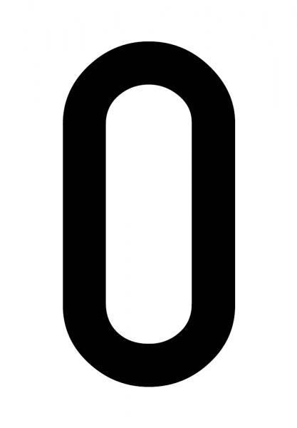 Cora Envelope 10 adhesive letters ''O'' for repeater plate